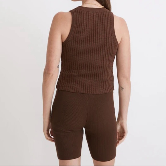 Madewell Button-Front Crop Sweater Tank - Picture 7 of 9